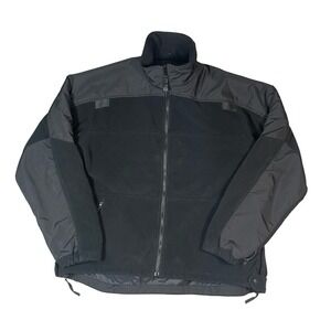 5.11 Tactical Jacket Mens Large Black Fleece Softshell Full Zip Outdoor Patrol